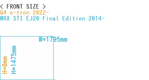 #Q4 e-tron 2022- + WRX STI EJ20 Final Edition 2014-